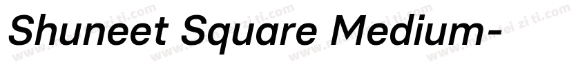 Shuneet Square Medium字体转换